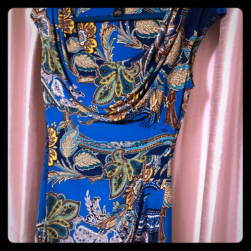 Ralph Lauren Stretch Cowlneck Dress